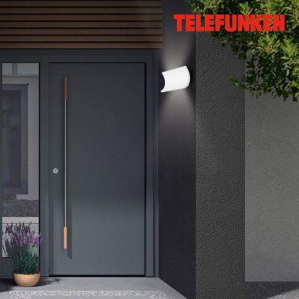 Telefunken 312806TF - LED Екстериорен аплик 2xLED/6W/230V IP44 бял