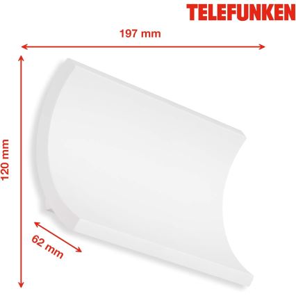 Telefunken 312806TF - LED Екстериорен аплик 2xLED/6W/230V IP44 бял