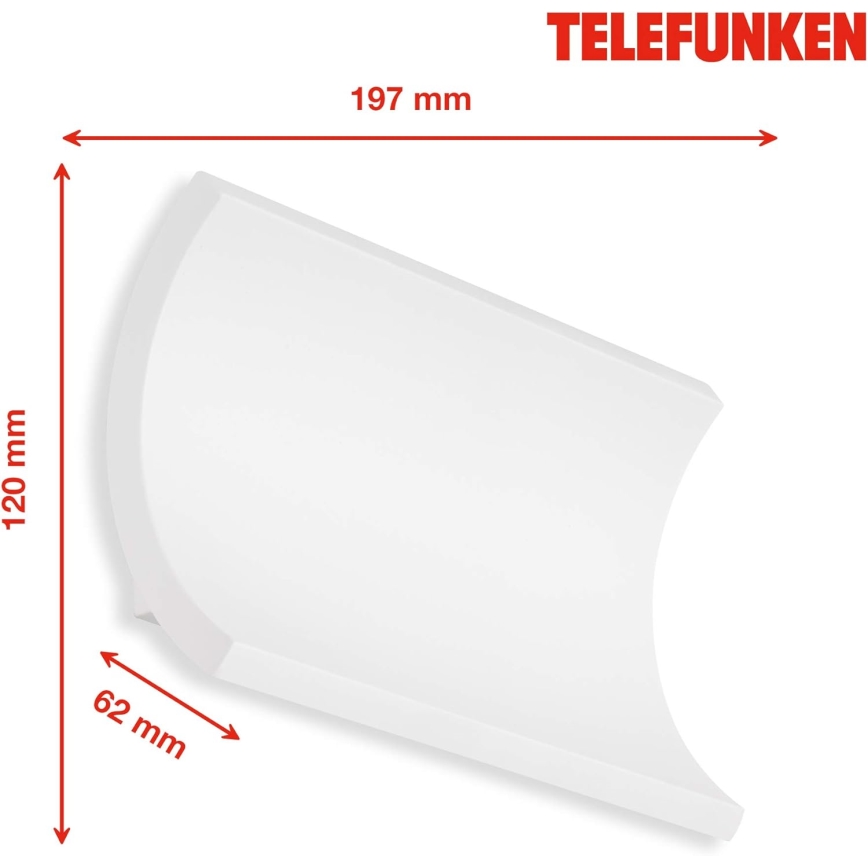 Telefunken 312806TF - LED Екстериорен аплик 2xLED/6W/230V IP44 бял