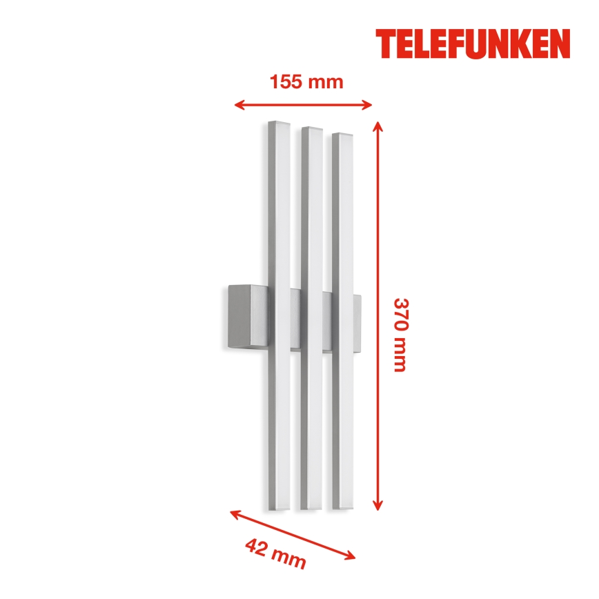 Telefunken 313104TF - LED Екстериорен аплик 3xLED/4W/230V IP44