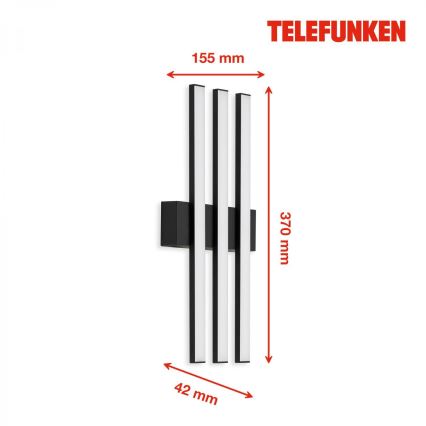 Telefunken 313105TF - LED Екстериорен аплик 3xLED/4W/230V IP44