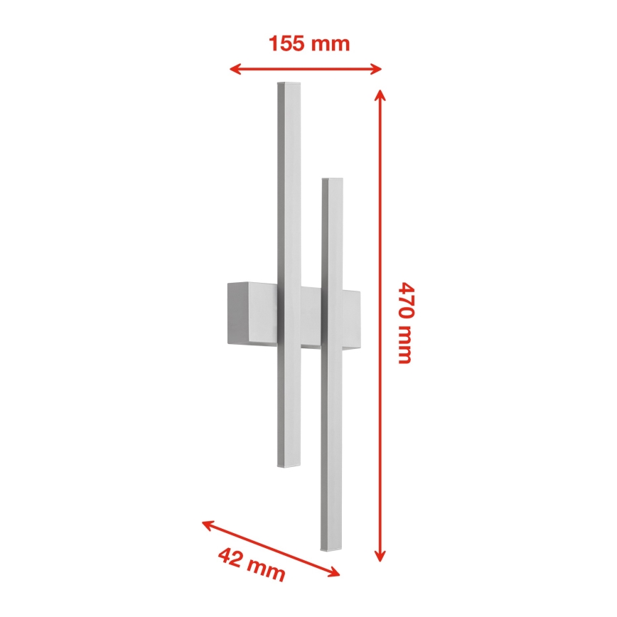 Telefunken 313204TF - LED външно стенно осветително тяло 2xLED/4W/230V 4000K IP44