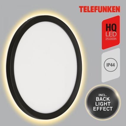 Telefunken 313405TF - Външно стенно осветително тяло LED/15W/230V IP44 черно