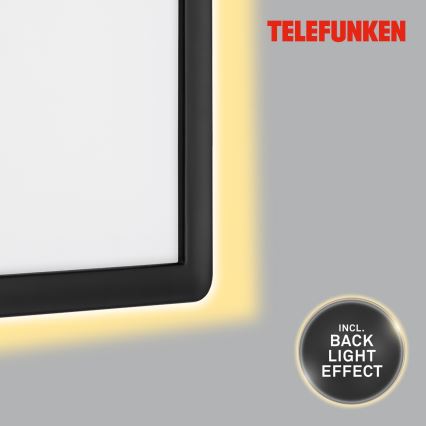 Telefunken 313605TF - LED Екстериорен аплик LED/16W/230V IP44 черен