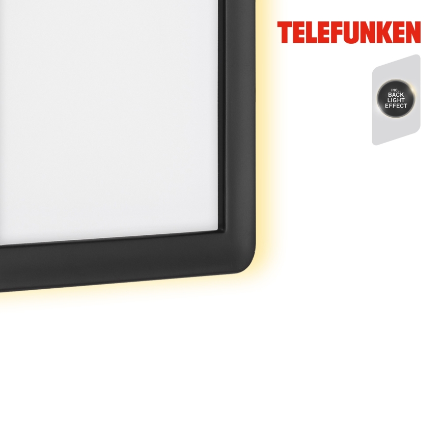 Telefunken 313605TF - LED Екстериорен аплик LED/16W/230V IP44 черен