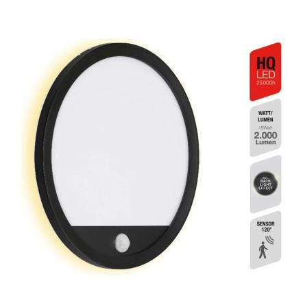 Telefunken 313705TF - LED Екстериорен аплик със сензор LED/15W/230V IP44