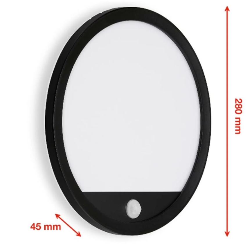 Telefunken 313705TF - LED Екстериорен аплик със сензор LED/15W/230V IP44