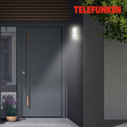 Telefunken 313904TF - LED Екстериорен аплик със сензор LED/16W/230V IP44