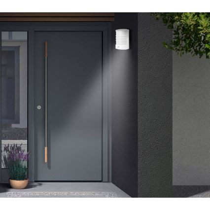 Telefunken 315506TF - LED външно стеново осветително тяло с вграден сензор LED/12W/230V IP44 бяло