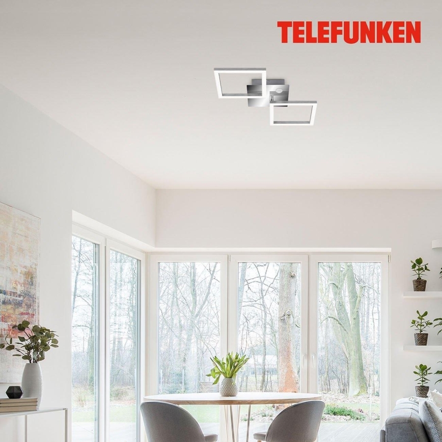Telefunken 318508TF - LED Плафон със сензор FRAME LED/12W/230V 3000K матов хром
