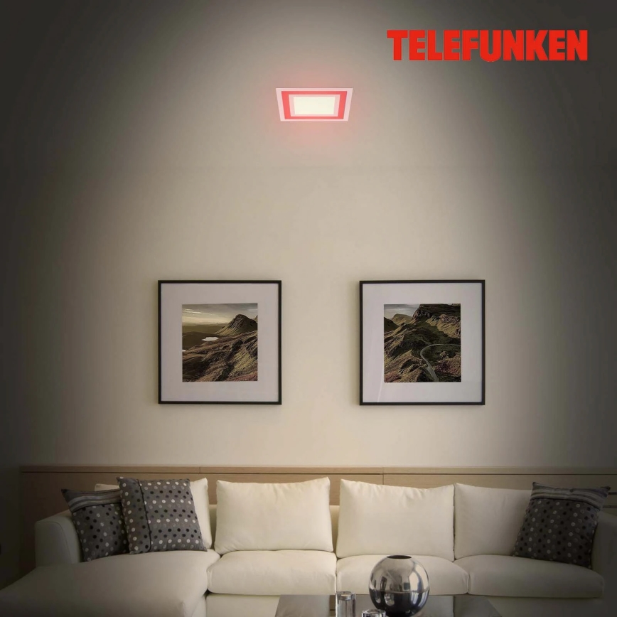 Telefunken 318706TF - Димируем LED RGBW панел LED/18W/230V 3000-6500K + дистанционно управление