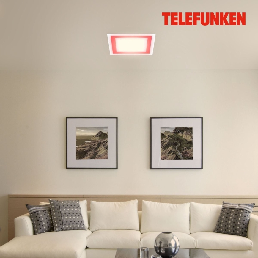 Telefunken 318806TF - LED RGBW Димируем плафон LED/24W/230V 3000-6500K + дистанционно управление