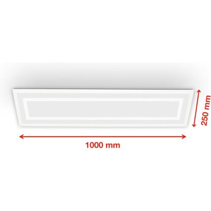 Telefunken 318906TF - LED RGBW димируемо таванно осветително тяло LED/24W/230V 3000-6500K 25x100 cm + дистанционно управление