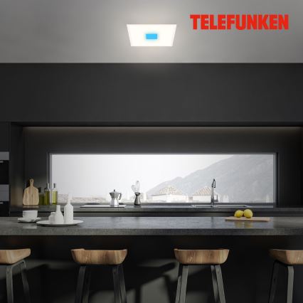 Telefunken 319106TF - RGBW Димируем плафон LED/24W/230V 2700-6500K бял + дистанционно управление