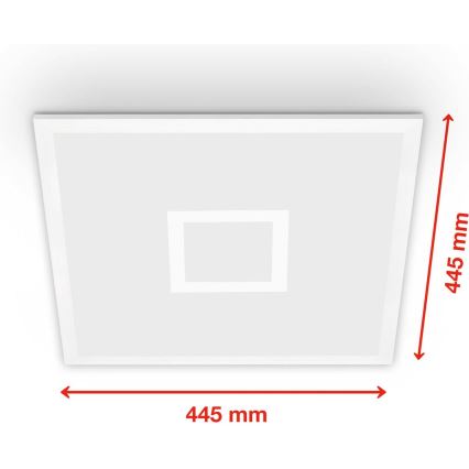 Telefunken 319106TF - RGBW Димируем плафон LED/24W/230V 2700-6500K бял + дистанционно управление