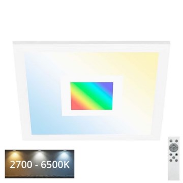 Telefunken 319106TF - RGBW Димируем плафон LED/24W/230V 2700-6500K бял + дистанционно управление