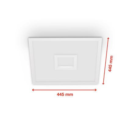 Telefunken 319406TF - RGBW Димируем плафон LED/24W/230V 2700-6500K бял + дистанционно управление