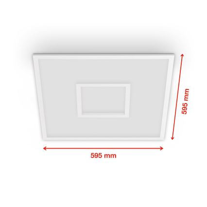 Telefunken 319506TF - RGBW Димируем плафон LED/36W/230V 2700-6500K бял + дистанционно управление