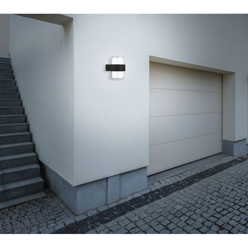 Telefunken 320405TF - LED външно стеннo осветително тяло 2xLED/8W/230V IP44 черно