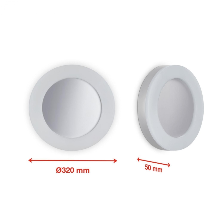Telefunken 320904TF - LED Екстериорен аплик LED/24W/230V IP44 бял