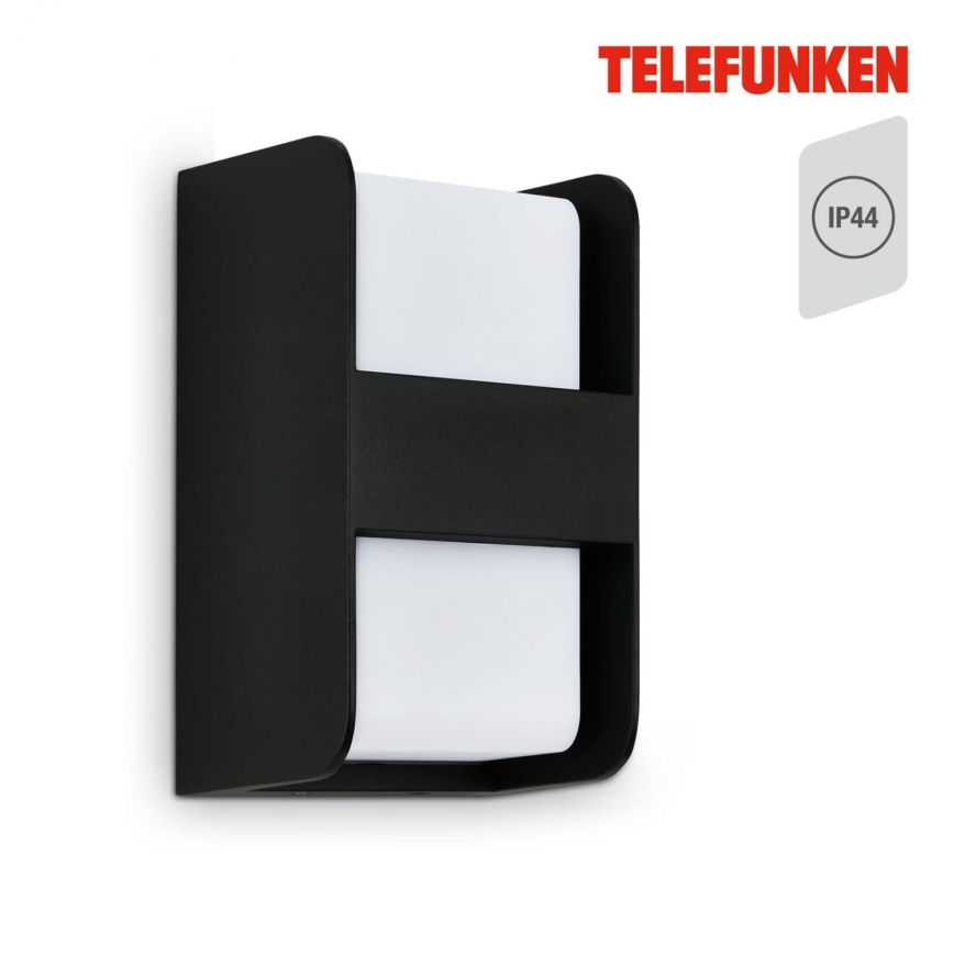 Telefunken 321005TF - Екстериорен аплик 1xE27/12W/230V IP44 черен