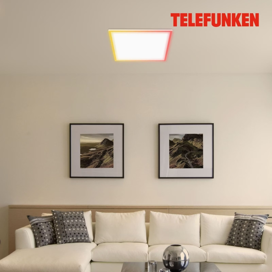 Telefunken 321206TF - LED RGBW Димируем плафон LED/18W/230V 3000-6500K + дистанционно управление