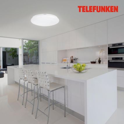 Telefunken 601306TF - LED Плафон за баня със сензор LED/20W/230V IP44 Ø 40 см