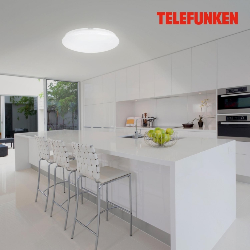 Telefunken 601306TF - LED Плафон за баня със сензор LED/20W/230V IP44 Ø 40 см