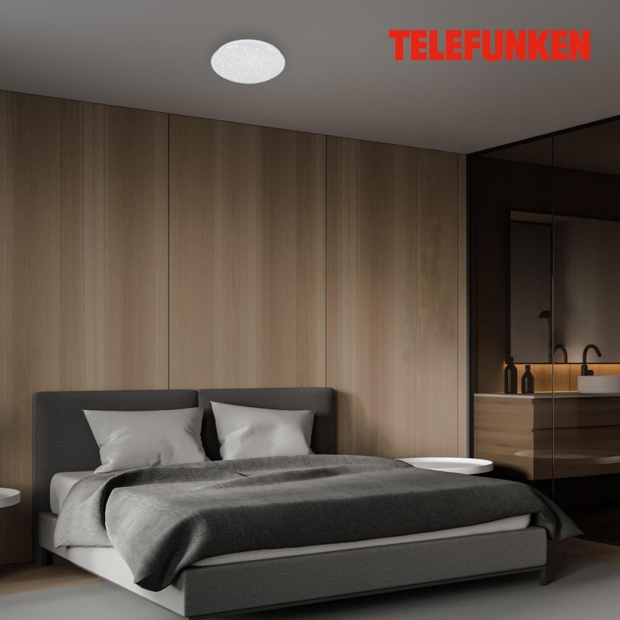 Telefunken 601706TF - LED Плафон със сензор LED/12W/230V Ø 27 см