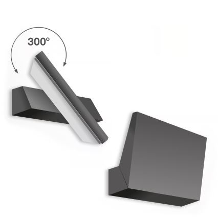 Telefunken - Външно стенно LED осветително тяло LED/10W/230V IP44 черно