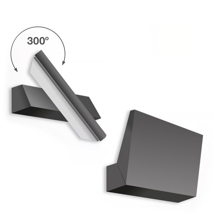 Telefunken - Външно стенно LED осветително тяло LED/10W/230V IP44 черно