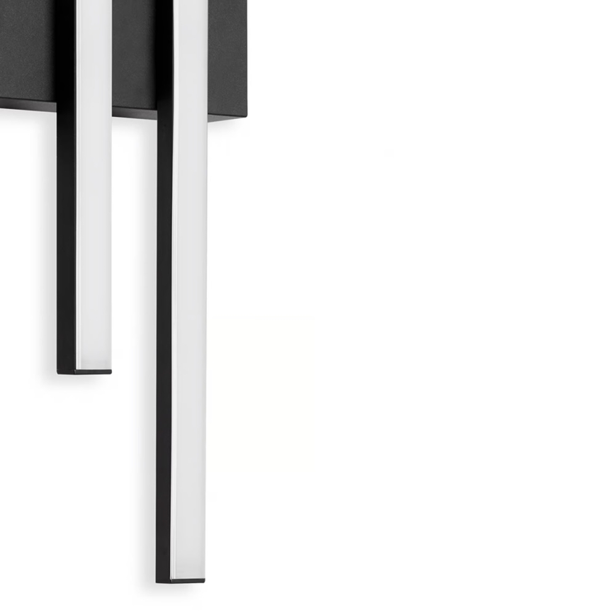 Telefunken - Външно стенно осветително тяло с 2 x LED, 4 W, 230 V, IP44, черно