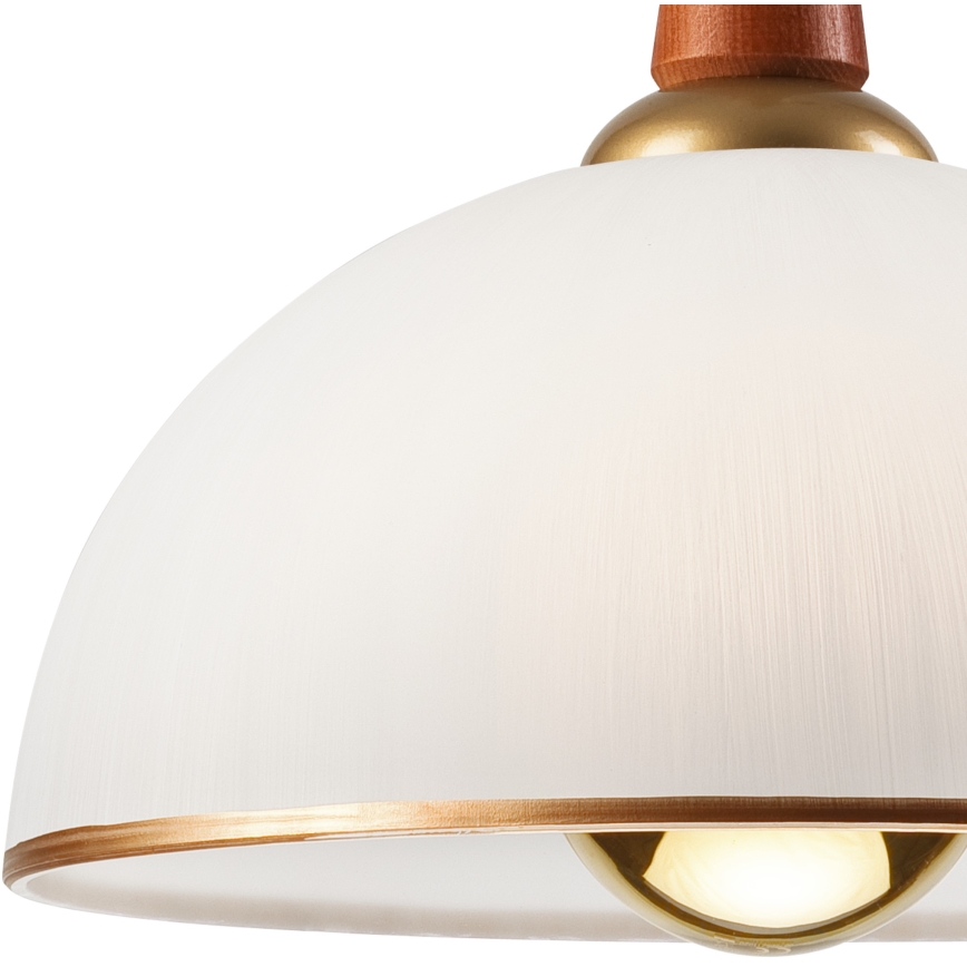 Телескопичен полилей CHIARA 1xE27/60W/230V тъмнокафяв/бук