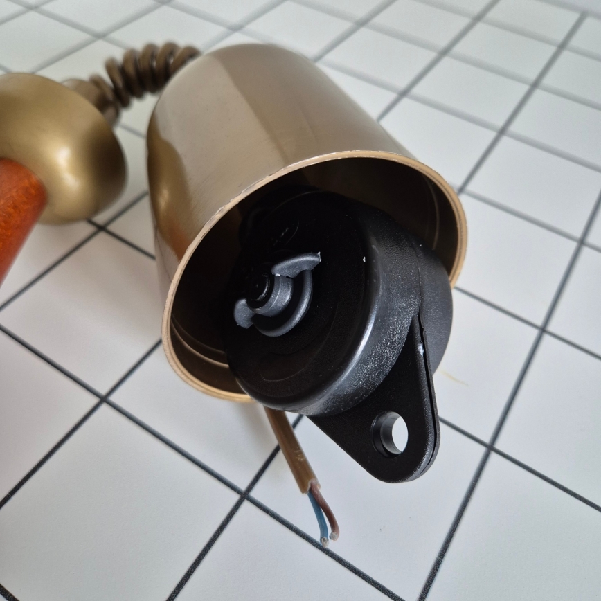 Телескопичен полилей CHIARA 1xE27/60W/230V кафяв/бук