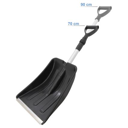 Телескопична лопата за сняг черна/сива