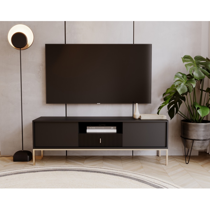 Телевизионен шкаф SUE, черен