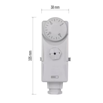 Термостат за прикрепяне 230V