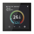 Термостат за вграждане 230 V, черен, с Wi‑Fi (Tuya)