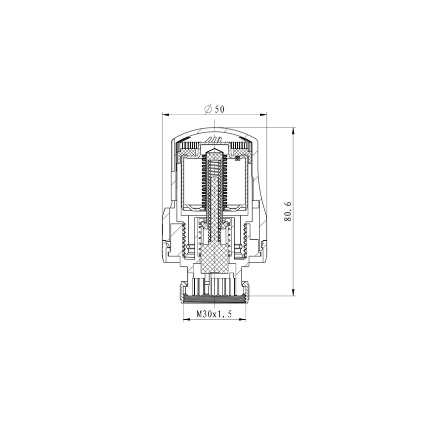 Термостатична глава M30x1,5