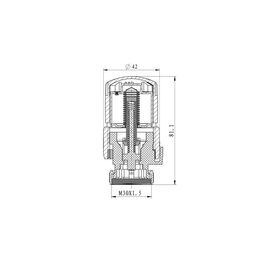 Термостатична глава M30x1,5