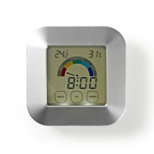 Термометър с влагомер и таймер 2хAAA