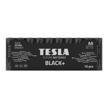 Tesla Batteries - 10 бр. Алкална батерия AA BLACK+ 1,5V 2800 mAh