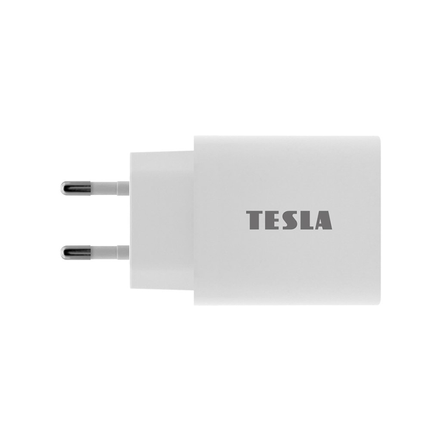 TESLA Electronics - Адаптер за бързо зареждане Power Delivery 20W бял