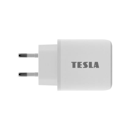 TESLA Electronics - Адаптер за бързо зареждане Power Delivery 25W бял