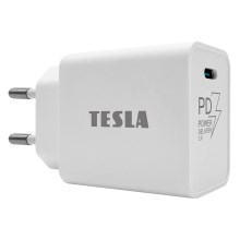 TESLA Electronics - Адаптер за бързо зареждане Power Delivery 20W бял