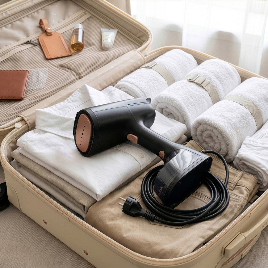 TESLA Electronics AeroGrip - Парна ютия за дрехи 2 в 1 1400W/230V