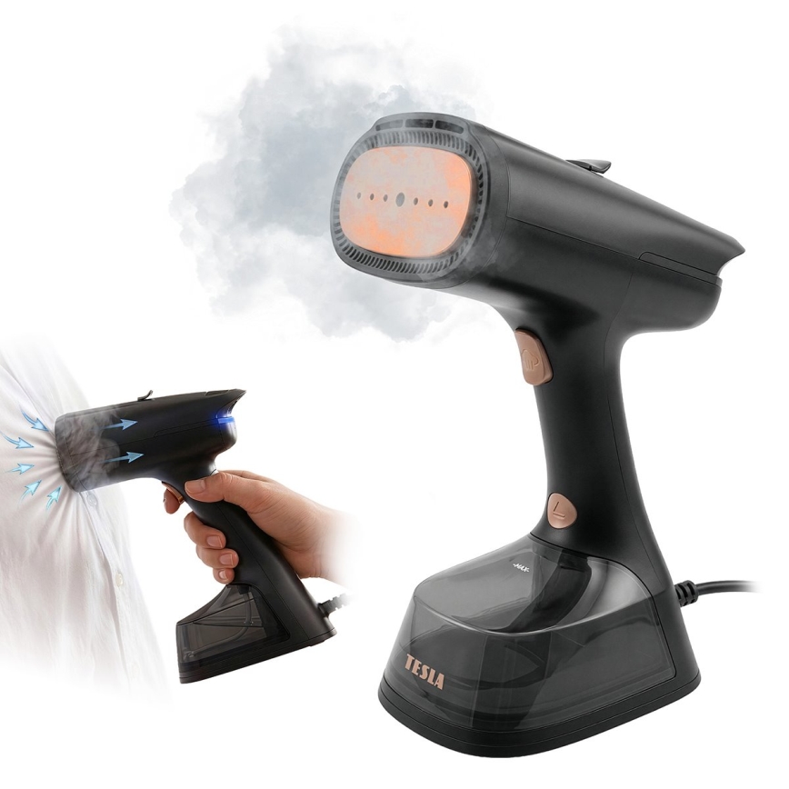 TESLA Electronics AeroGrip - Парна ютия за дрехи 2 в 1 1400W/230V