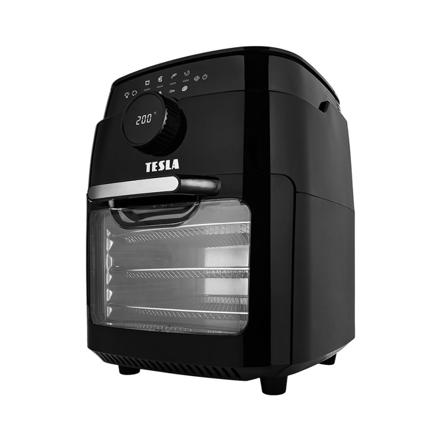 TESLA Electronics AirCook & Grill - Мултифункционален дигитален смарт фритюрник с горещ въздух 12 l 1800W/230V