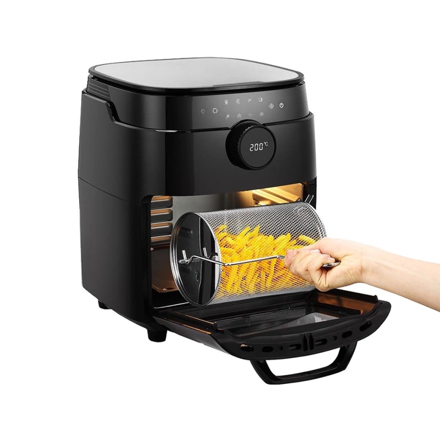 TESLA Electronics AirCook & Grill - Мултифункционален дигитален смарт фритюрник с горещ въздух 12 l 1800W/230V