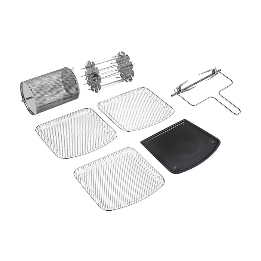 TESLA Electronics AirCook & Grill - Мултифункционален дигитален смарт фритюрник с горещ въздух 12 l 1800W/230V